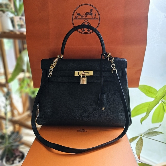 HERMES KELLY BLACK - Picture 2 of 16